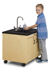 Jonti-Craft Clean Hands Helper 26" Portable Sink Plastic Basin and Top