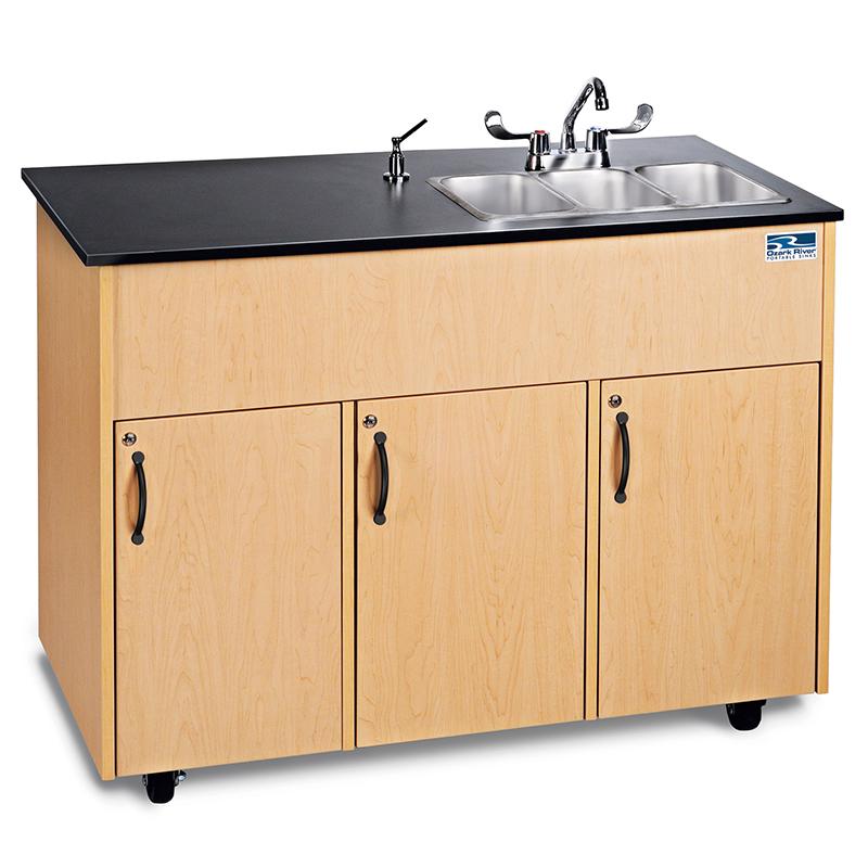 Ozark River Advantage Triple Basin Portable Hot Water Sink- Laminate Top