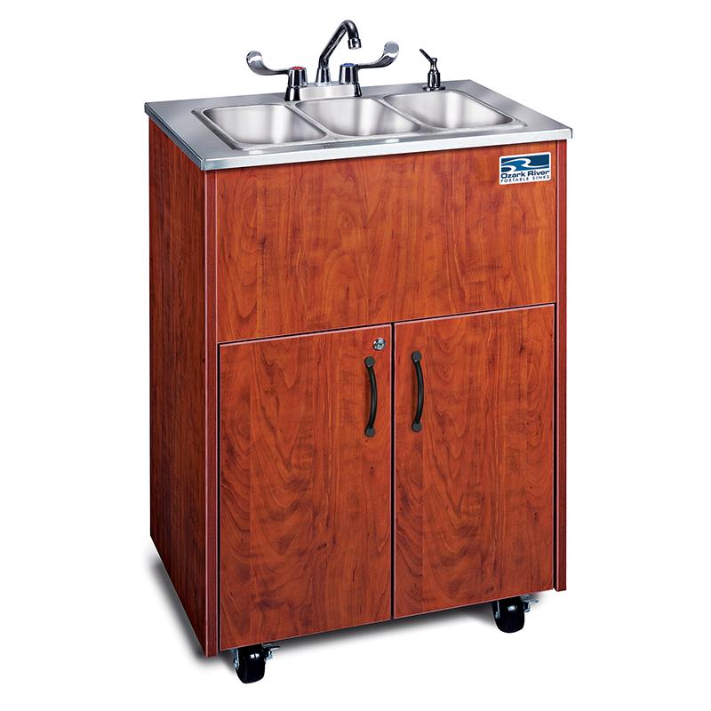 Ozark River Premier Series Triple Basin Portable Sink- Stainless Steel Top