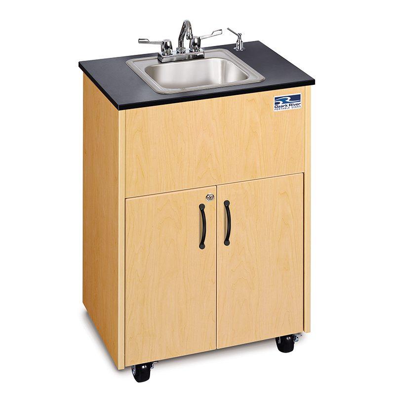 Ozark River Premier Series Portable Hot Water Sink- Laminate Top, Stainless Steel Basin