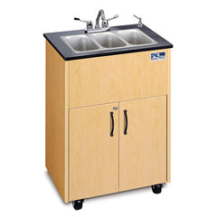 Ozark River Premier Series Triple Basin Portable Sink with Laminate Counter