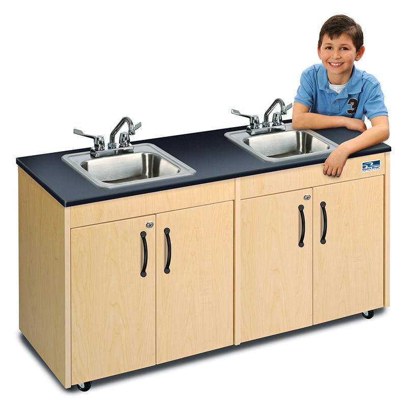 Portable Child Height Double Basin Lil' Deluxe Sink by Ozark River