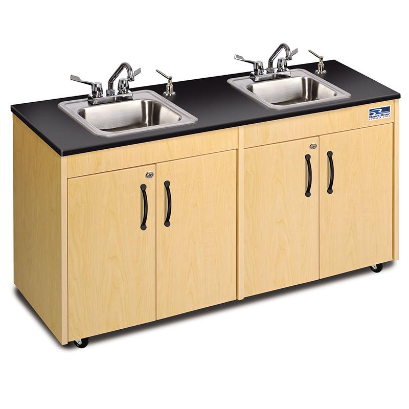 Portable Child Height Double Basin Lil' Deluxe Sink by Ozark River