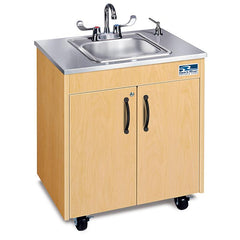 Ozark River Lil' Premier Portable Child Height Sink - Maple with Stainless Steel Counter/Basin