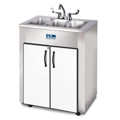 Ozark River Elite LS3 Portable Hot Water Sink- Triple Basin w/Stainless Steel Top