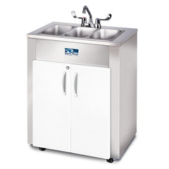 Ozark River Elite LS3 Portable Hot Water Sink- Triple Basin w/Stainless Steel Top