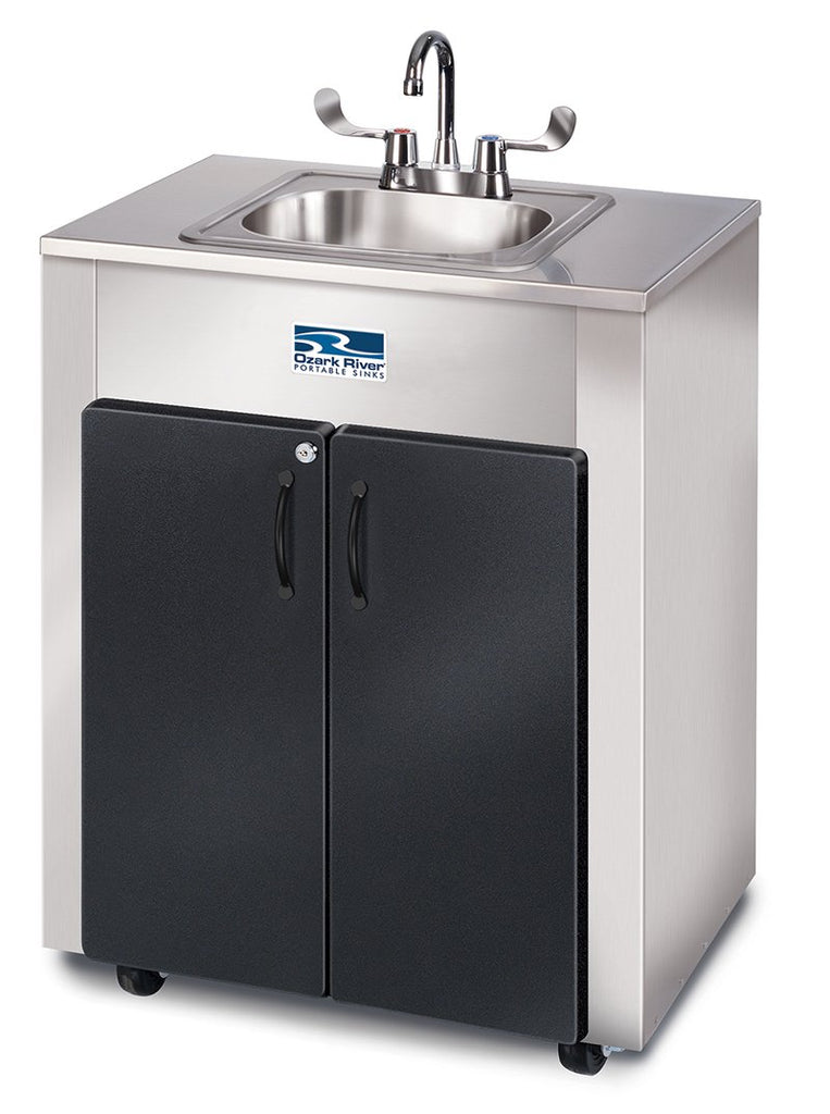 Ozark River Nature Series LS1 or LS3 Hot/Cold Water Portable Sink-Single or Triple Basin - 1