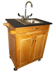Monsam Single Basin Portable Sink - Wood 36
