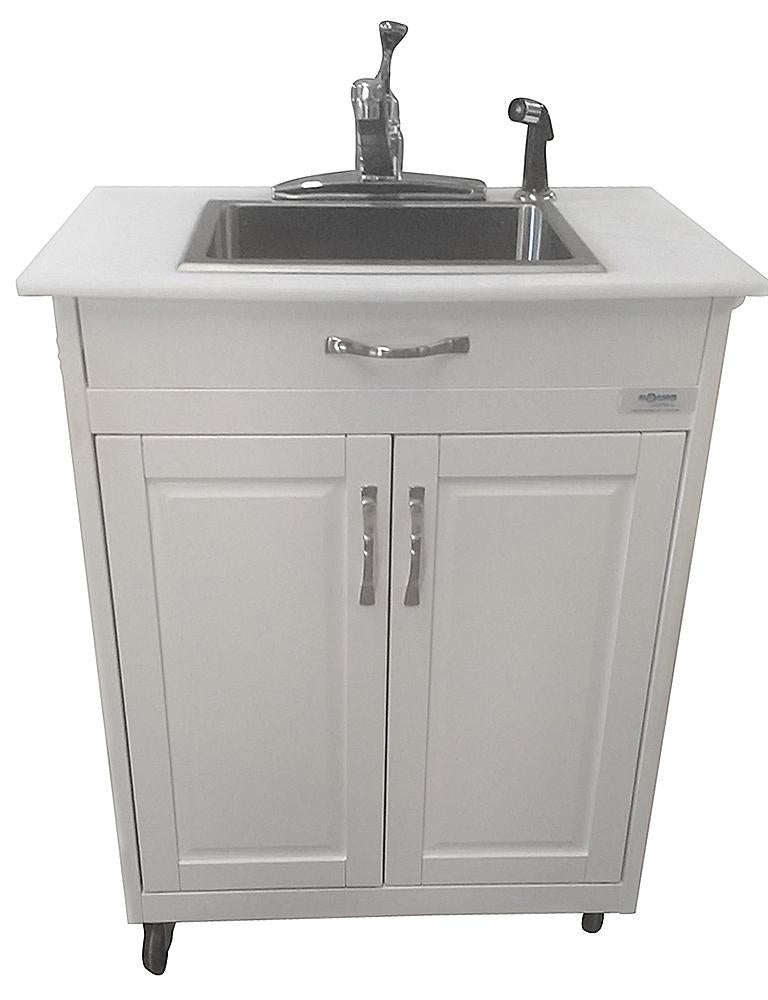 Monsam Single Basin Portable Sink - Wood 36