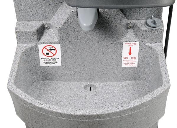 PolyJohn Heated GrandStand™ Warm Water Portable Sink